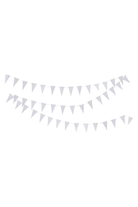 White shop paper garland